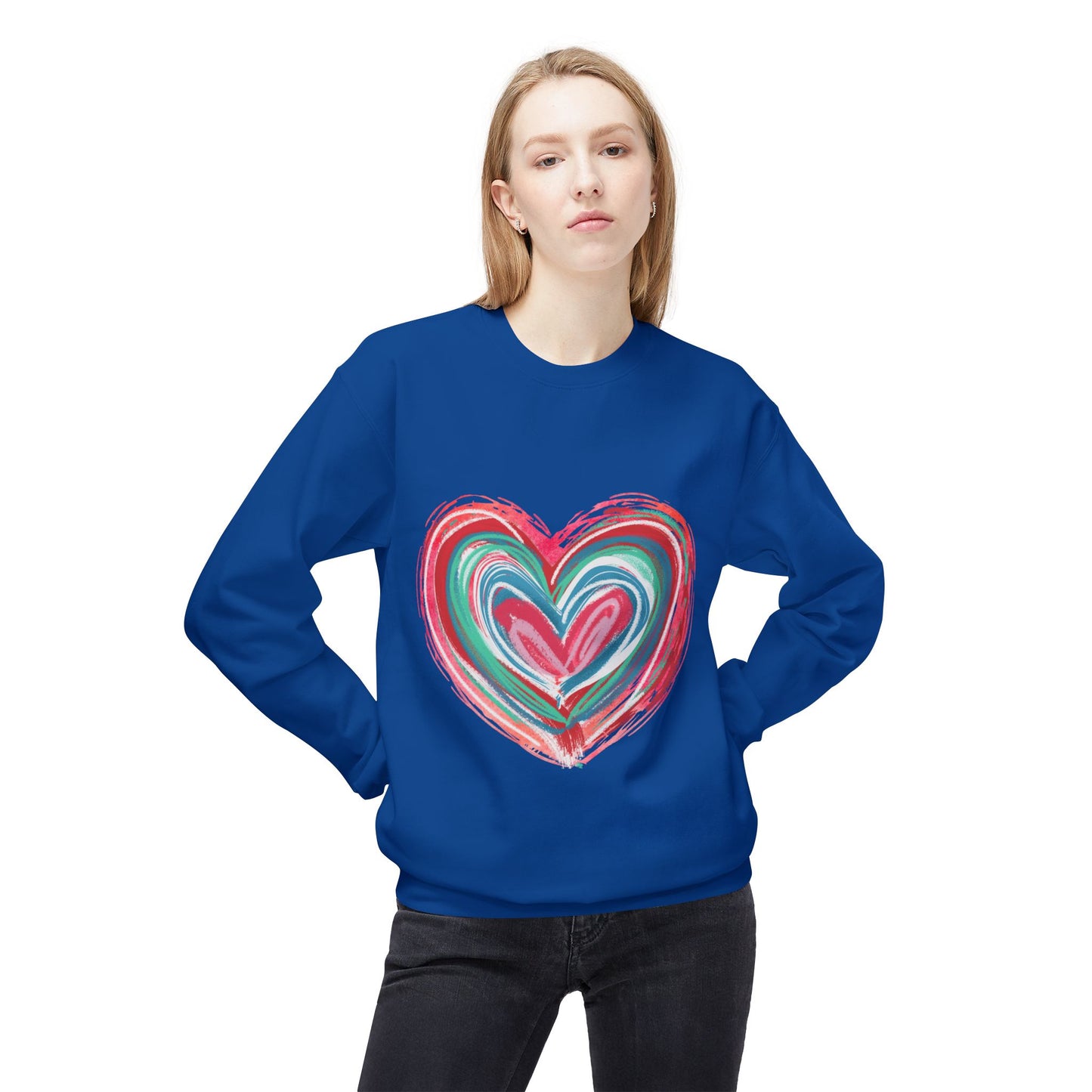 Valentines Unisex Midweight Softstyle Fleece Crewneck Sweatshirt