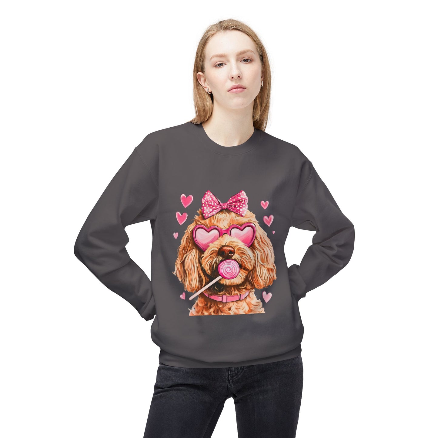 Valentines Unisex Midweight Softstyle Fleece Crewneck Sweatshirt