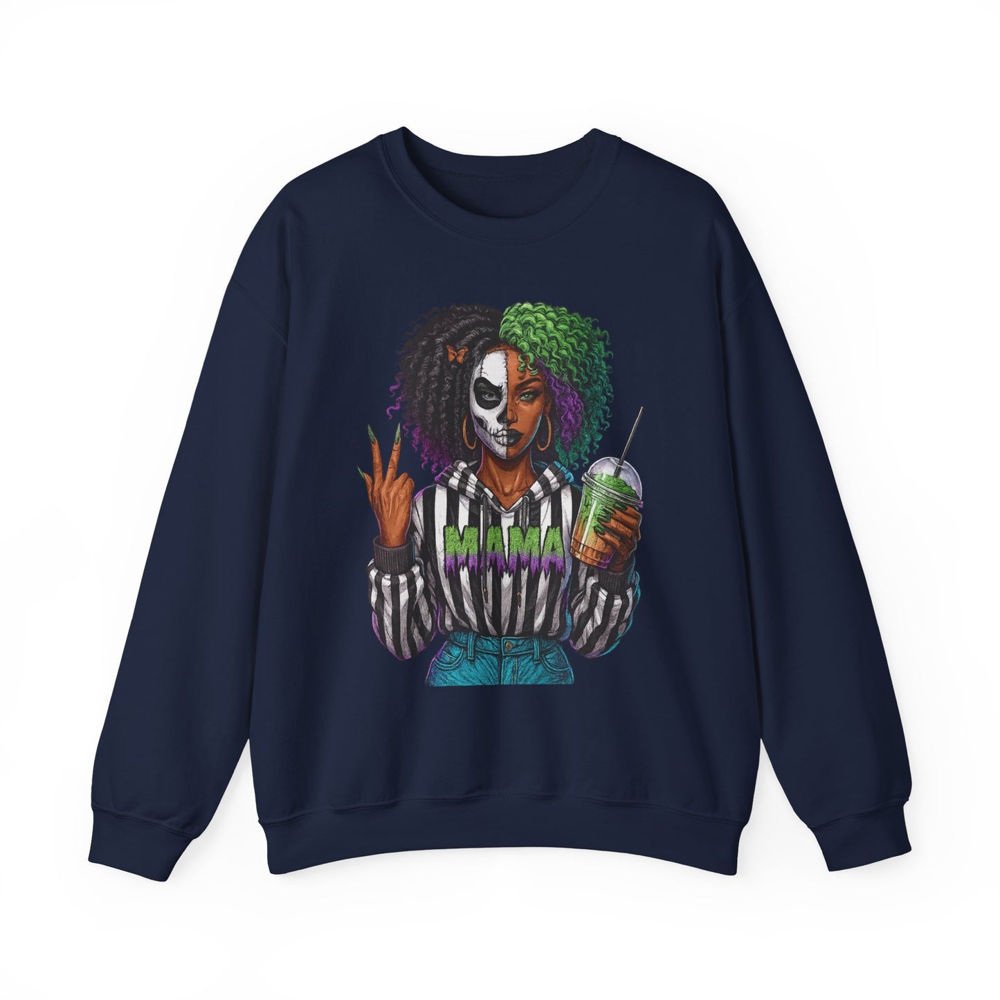 Vibrant Graphic Sweatshirt - Perfect for Creative Souls | Comfy Crewneck | Gift for Moms, Halloween, Trendy Outfits, Streetwear, Art Lovers