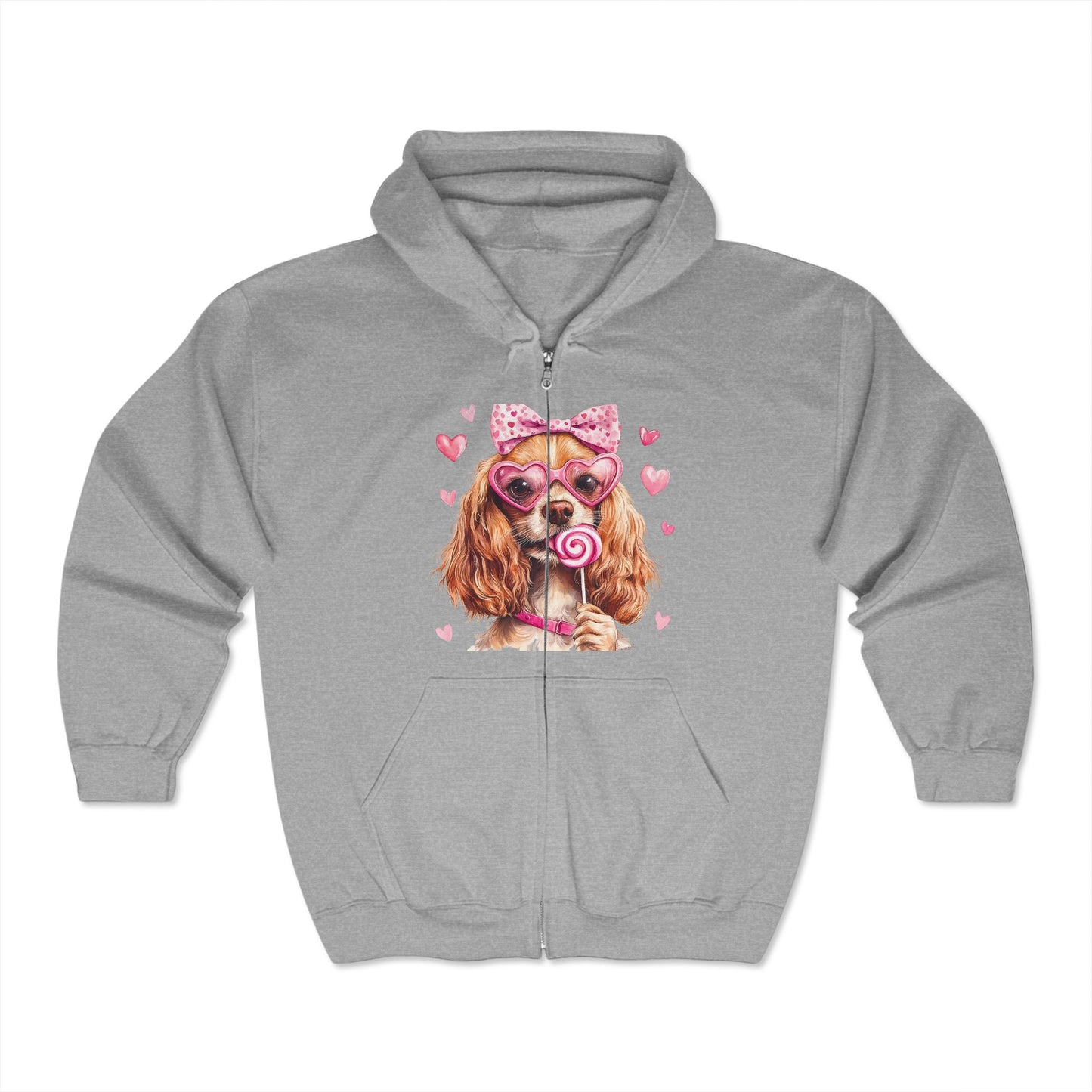 Valentines Unisex Heavy Blend™ Full Zip Hooded Sweatshirt