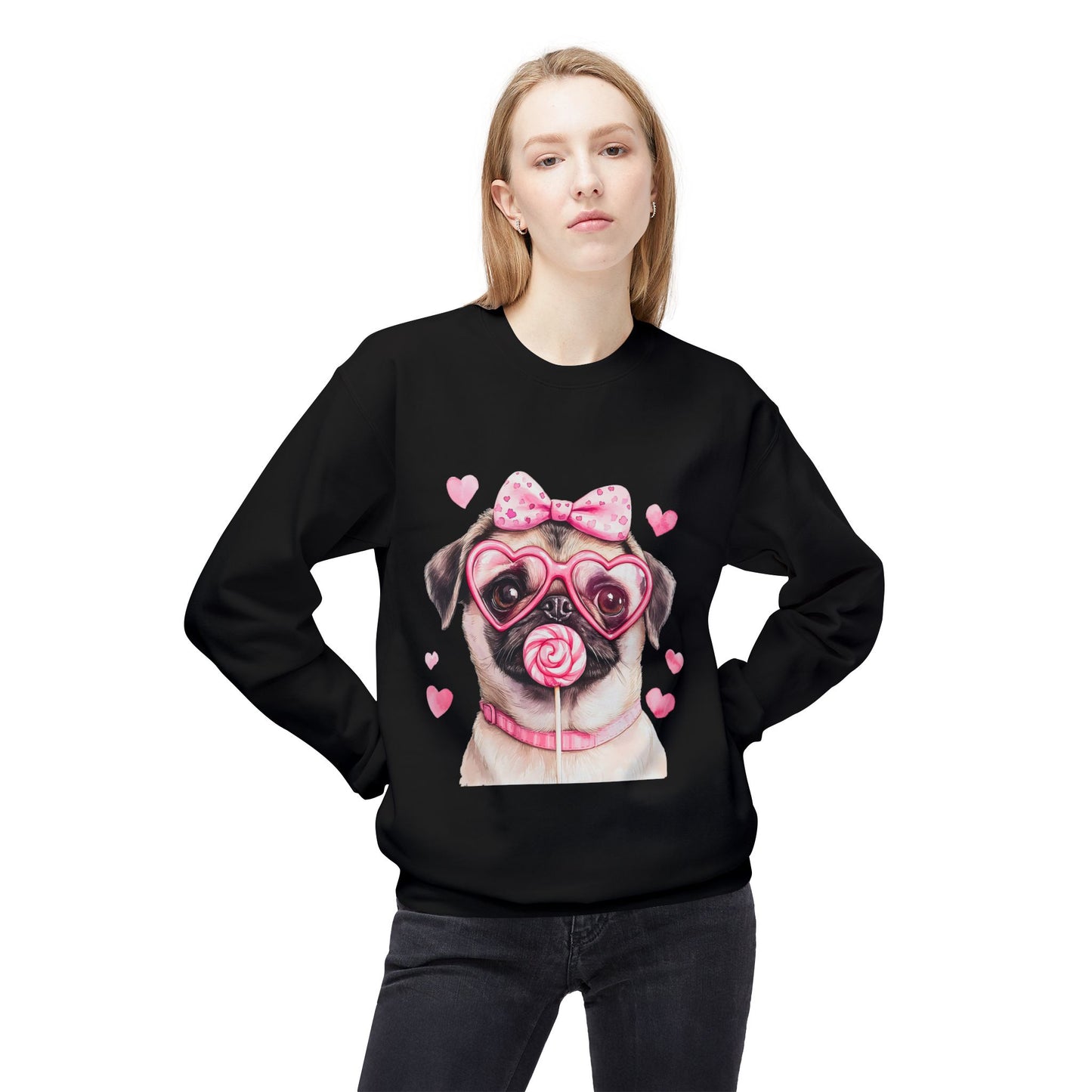 Valentines Unisex Midweight Softstyle Fleece Crewneck Sweatshirt