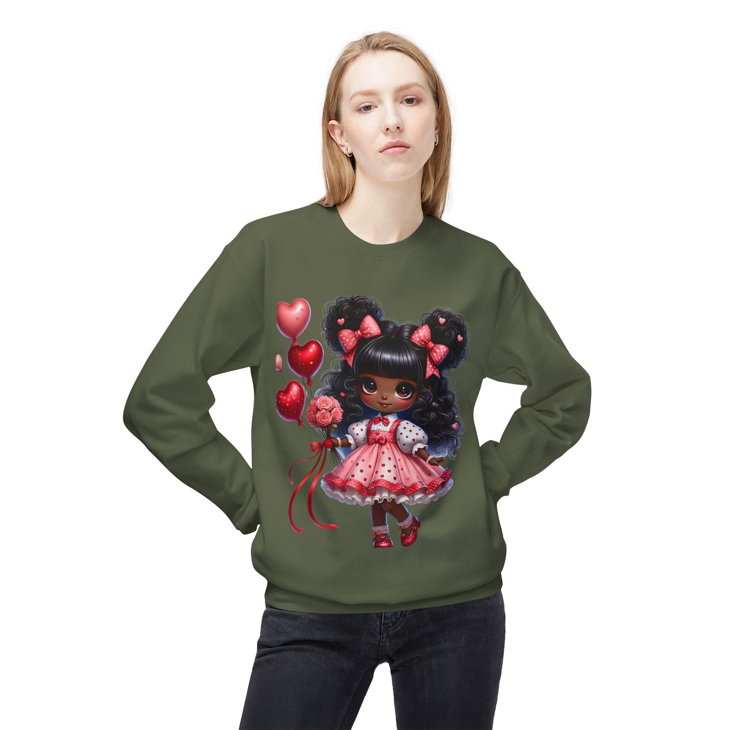 Valentines Unisex Midweight Softstyle Fleece Crewneck Sweatshirt