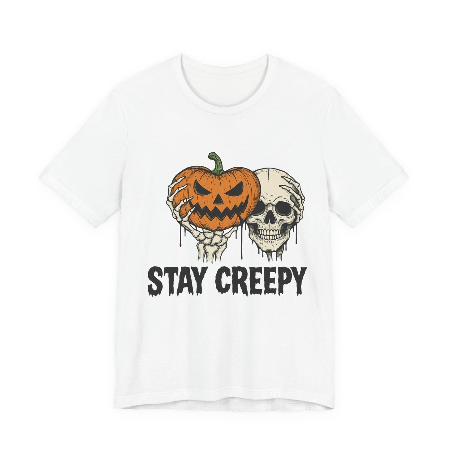 Halloween Graphic Tee - Stay Creepy Unisex Shirt, Fall Fashion, Spooky Halloween Apparel, Casual Wear, Gift for Halloween Lovers