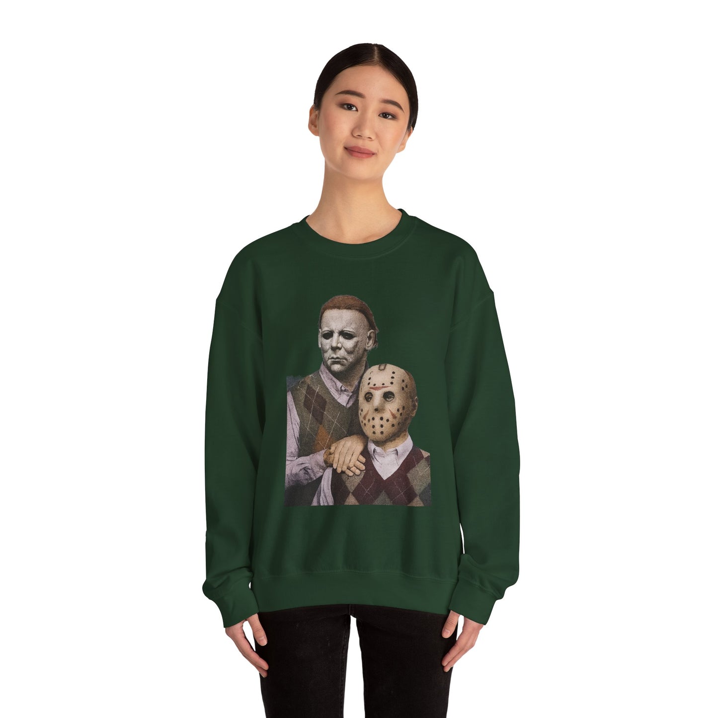 Horror Movie Sweatshirt: Scary Crewneck for Halloween, Cosplay, Horror Fans, Unisex Gift, Cozy Pullover