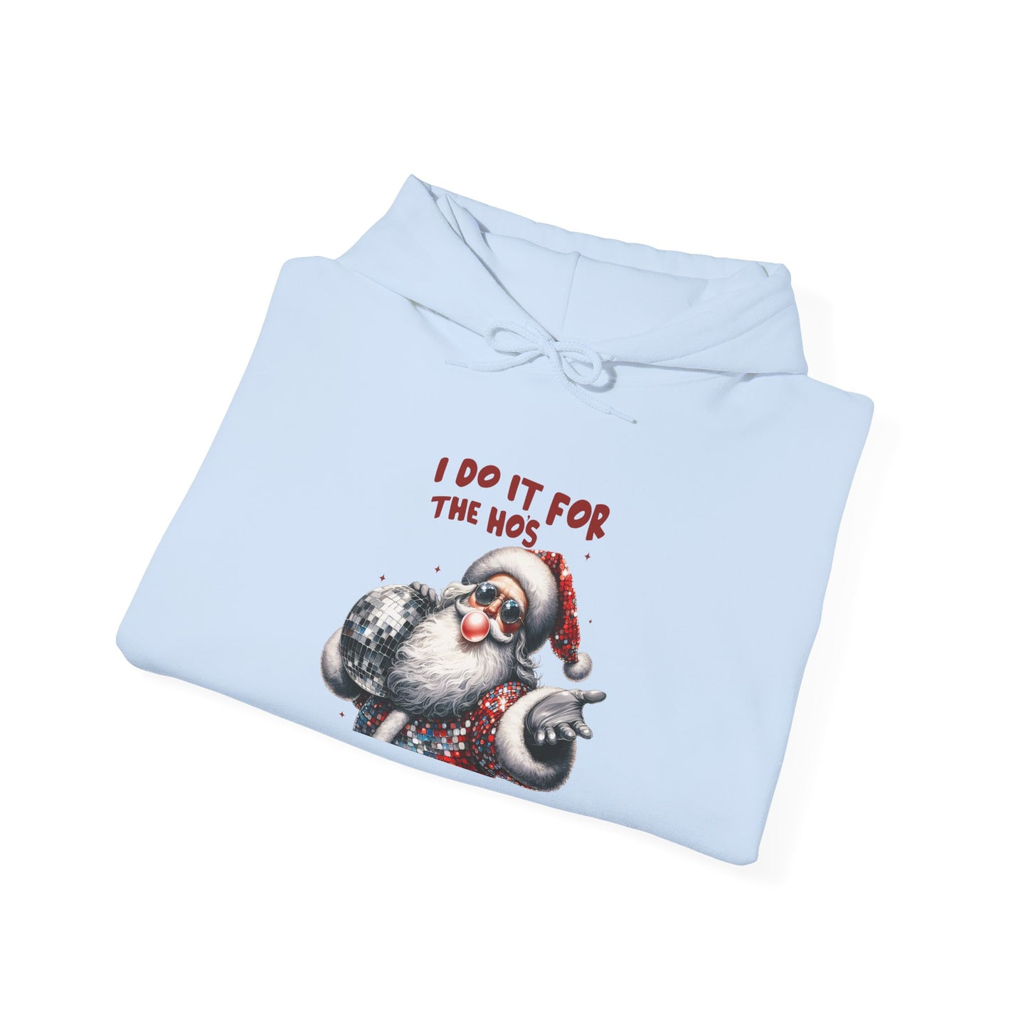 Santa Hoodie - I Do It For The 90s, Christmas Sweatshirt, Unisex Holiday Apparel, Vintage Style Gift, Cozy Winter Wear