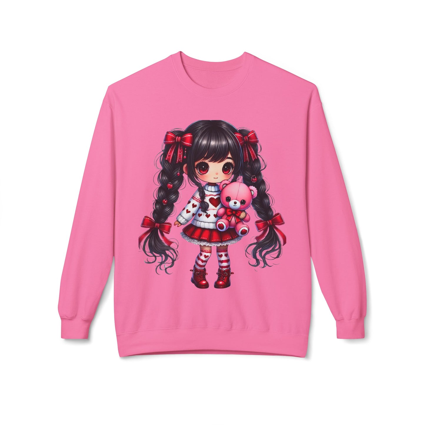 Valentines Unisex Midweight Softstyle Fleece Crewneck Sweatshirt