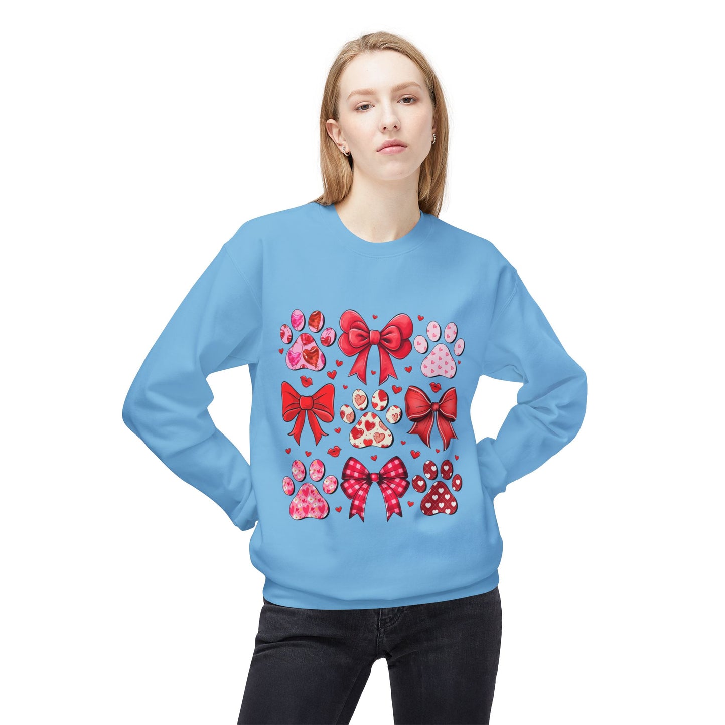 Valentines Unisex Midweight Softstyle Fleece Crewneck Sweatshirt