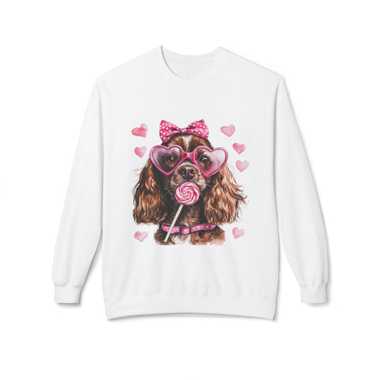 Valentines Unisex Midweight Softstyle Fleece Crewneck Sweatshirt