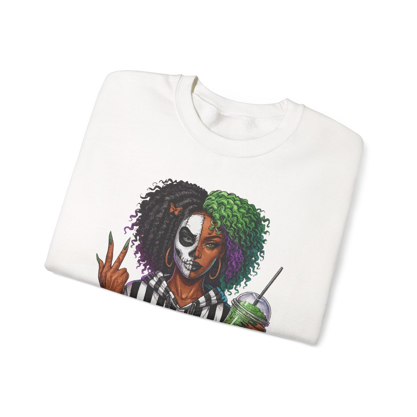 Vibrant Graphic Sweatshirt - Perfect for Creative Souls | Comfy Crewneck | Gift for Moms, Halloween, Trendy Outfits, Streetwear, Art Lovers