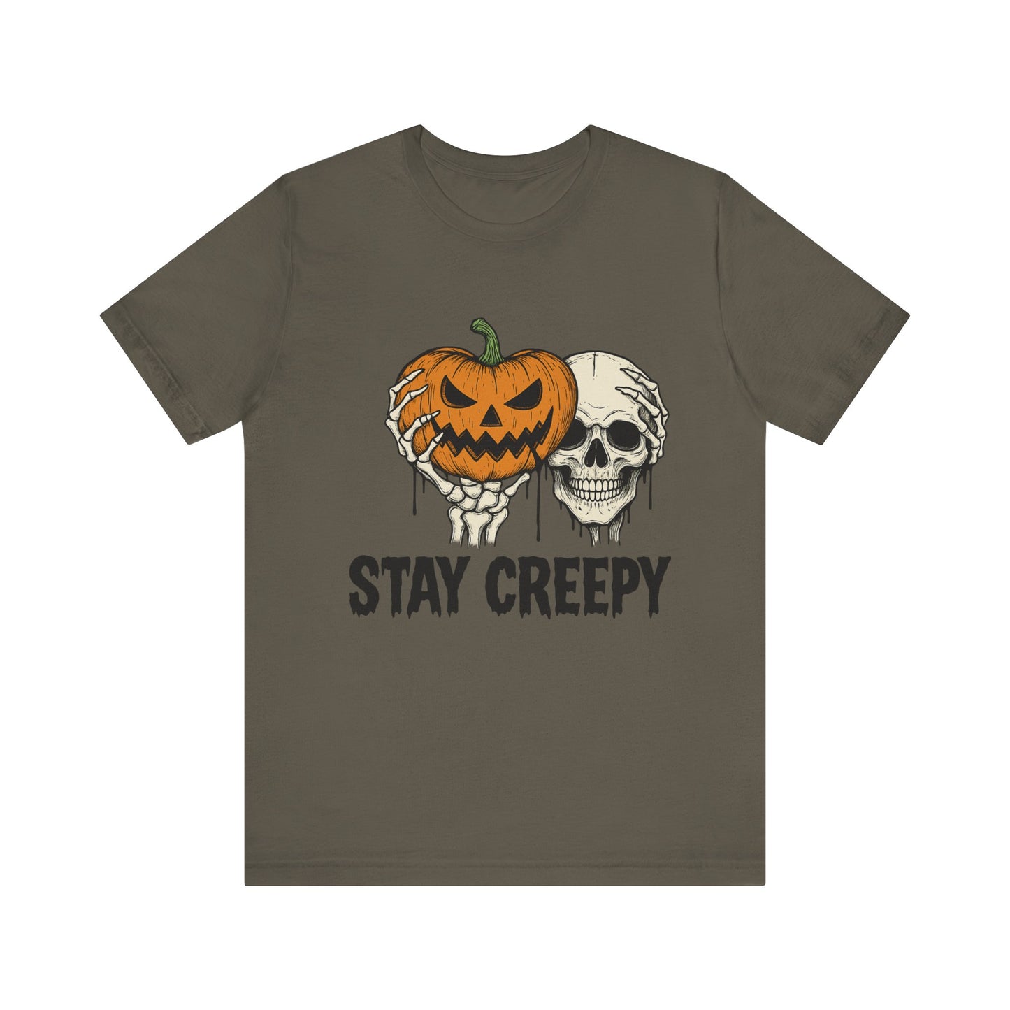 Halloween Graphic Tee - Stay Creepy Unisex Shirt, Fall Fashion, Spooky Halloween Apparel, Casual Wear, Gift for Halloween Lovers