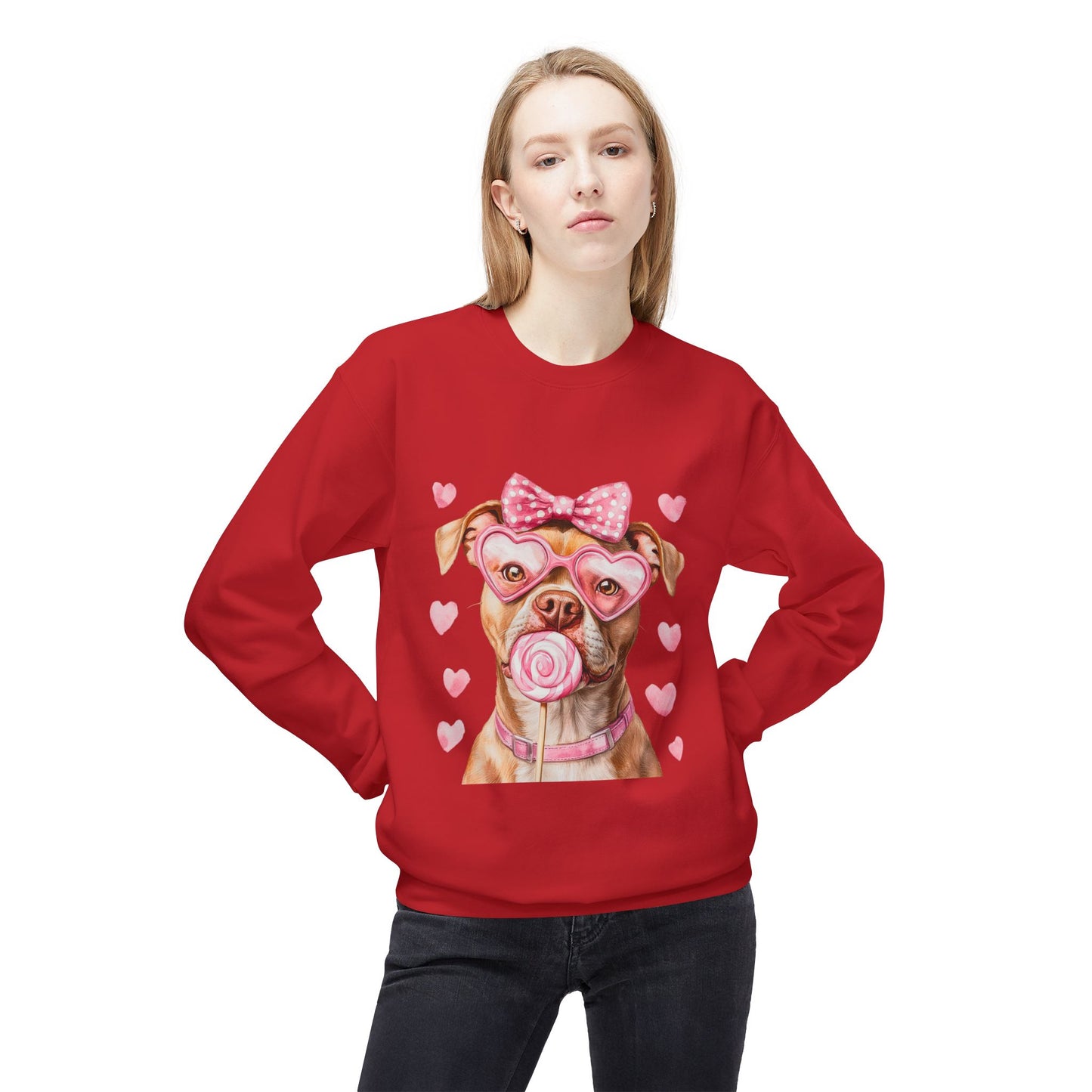 Valentines Unisex Midweight Softstyle Fleece Crewneck Sweatshirt