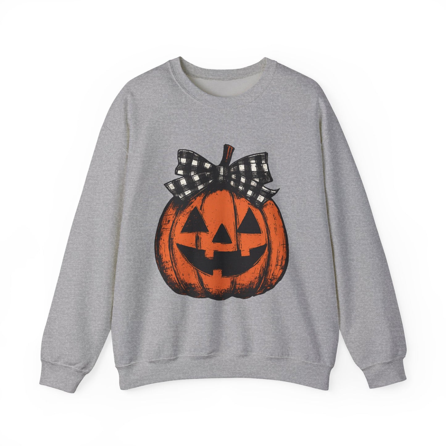Autumn Pumpkin Crewneck Sweatshirt, Fall Fashion, Halloween Sweatshirt, Cozy Sweater, Pumpkin Patch Outfit, Unisex Clothing