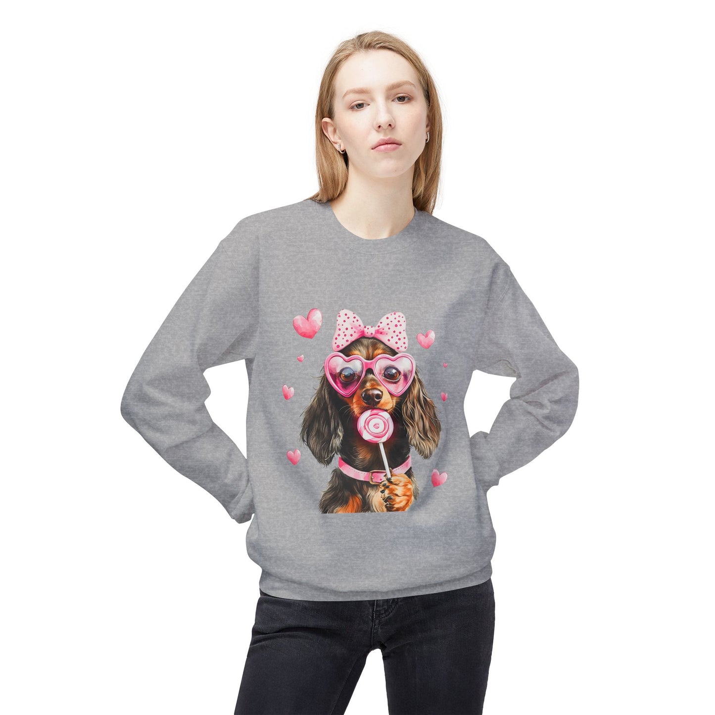 Valentines Unisex Midweight Softstyle Fleece Crewneck Sweatshirt