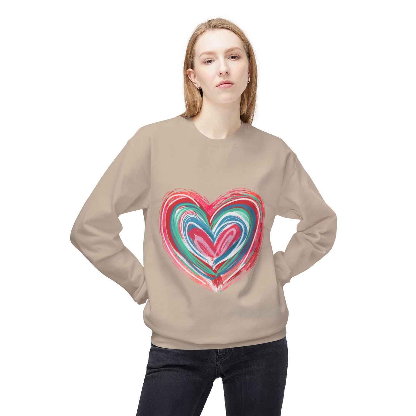 Valentines Unisex Midweight Softstyle Fleece Crewneck Sweatshirt