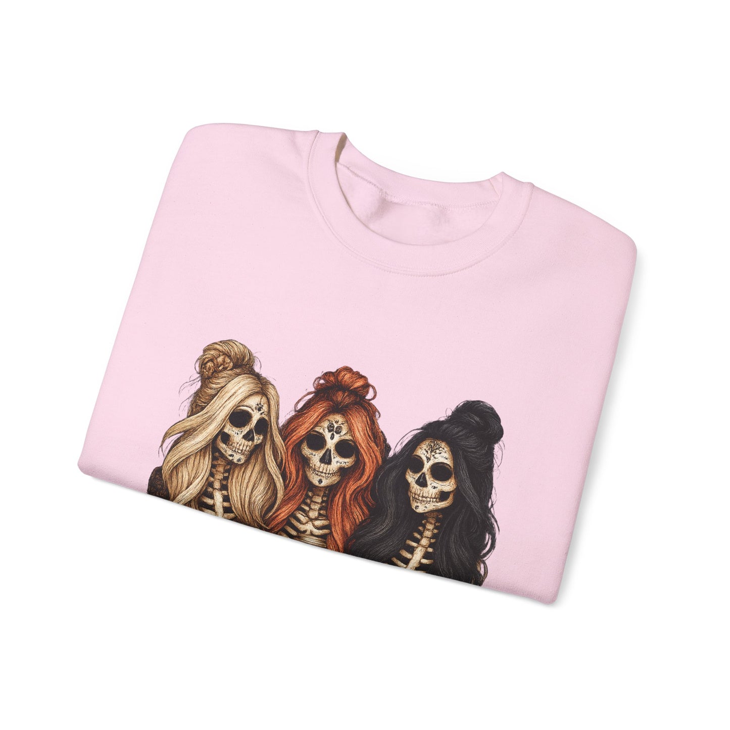 Halloween Skeleton Crewneck Sweatshirt, Cozy Unisex Sweatshirt, Trendy Halloween Apparel, Gift for Halloween Lovers, Spooky Season Outfit