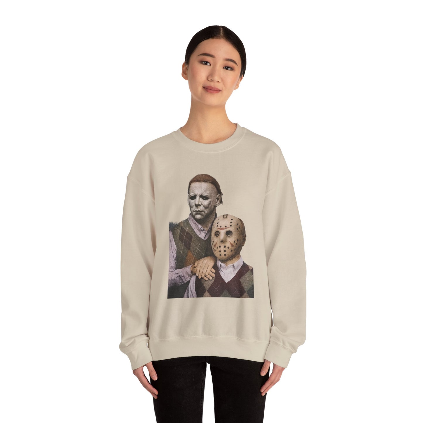 Horror Movie Sweatshirt: Scary Crewneck for Halloween, Cosplay, Horror Fans, Unisex Gift, Cozy Pullover