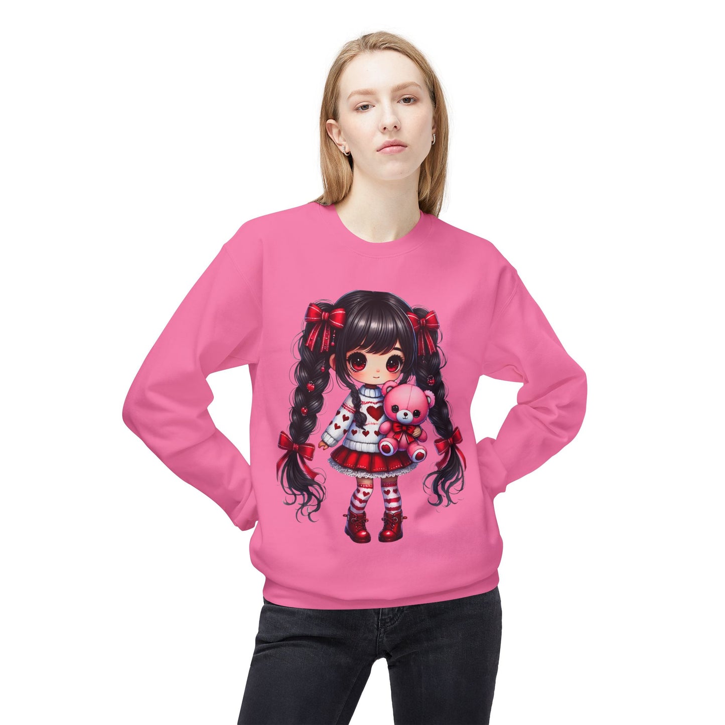 Valentines Unisex Midweight Softstyle Fleece Crewneck Sweatshirt
