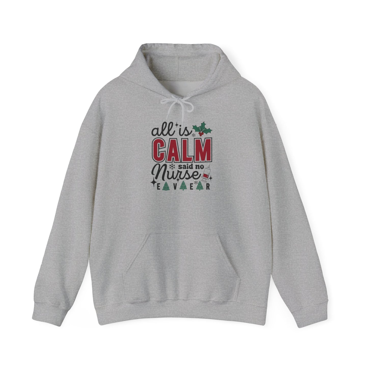 Festive Nurse Hooded Hoodie - Cozy Holiday Gift for Nurses - Christmas Apparel, Cute Hoodie, Nurse Life Hoodie, Xmas Gift Idea