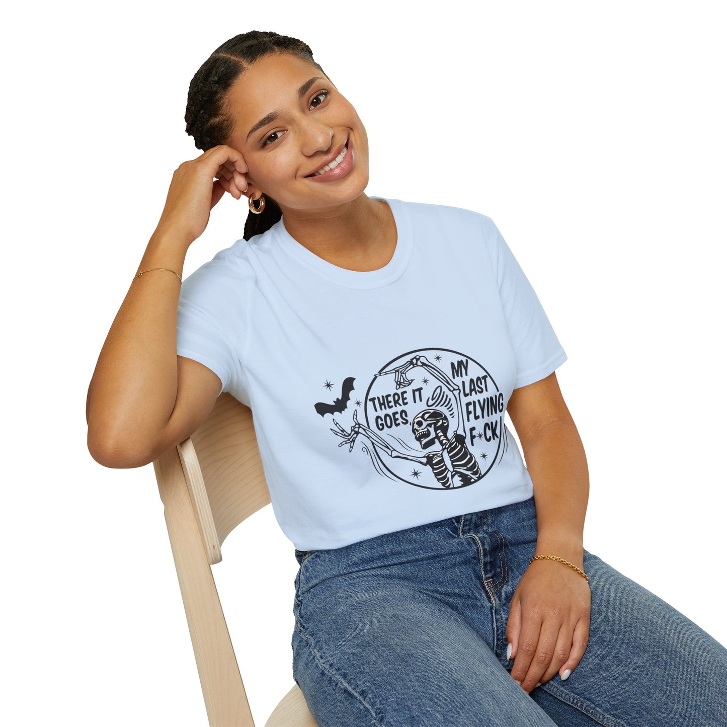Funny Graphic Tee, There It Goes My Last Flying F*ck Shirt, Casual Wear, Gift for Friends, Relaxed Style, Humor Apparel