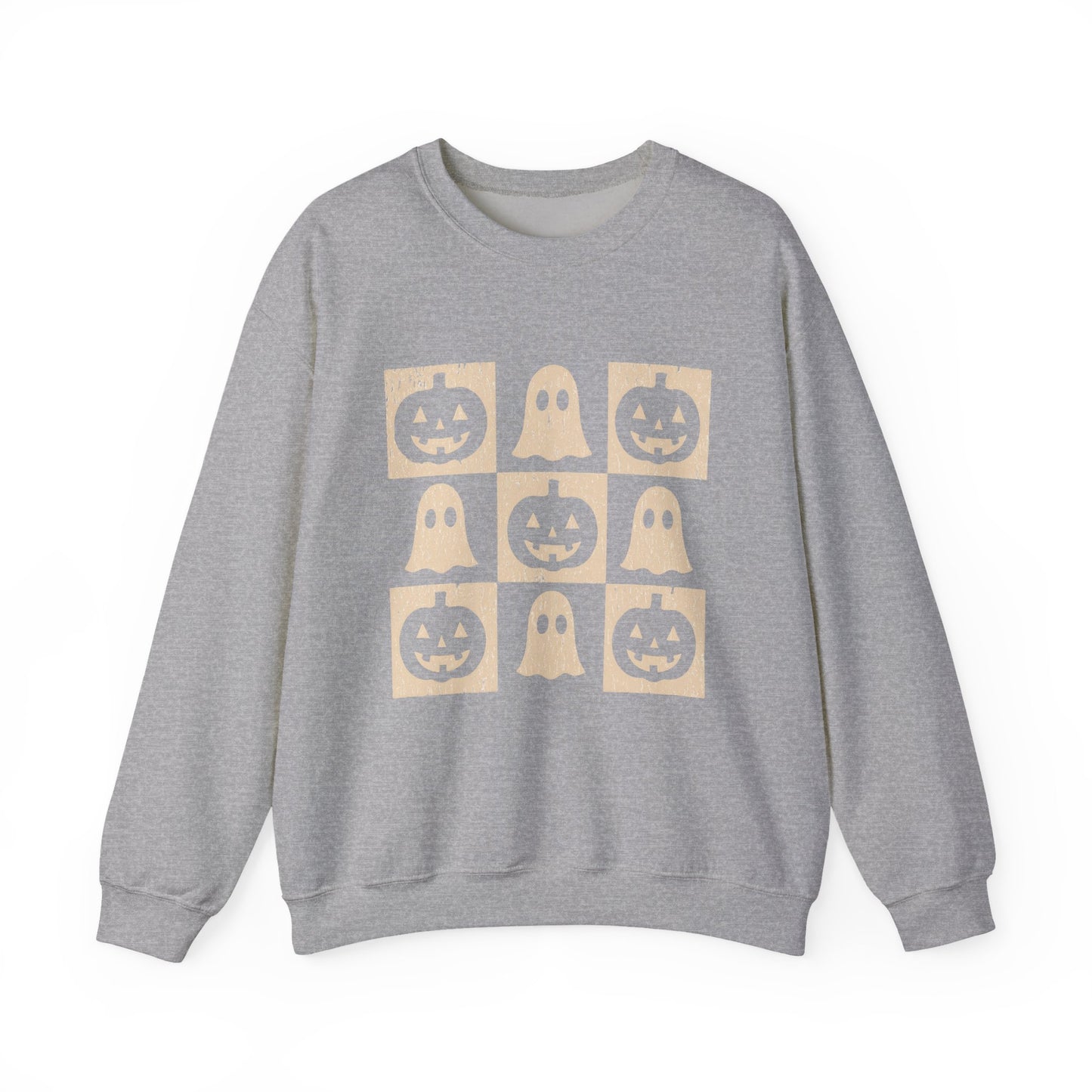 Halloween Ghosts Sweatshirt, Cozy Fall Sweater, Unisex Crewneck for Halloween, Cute Ghost Design, Perfect for Autumn Celebrations