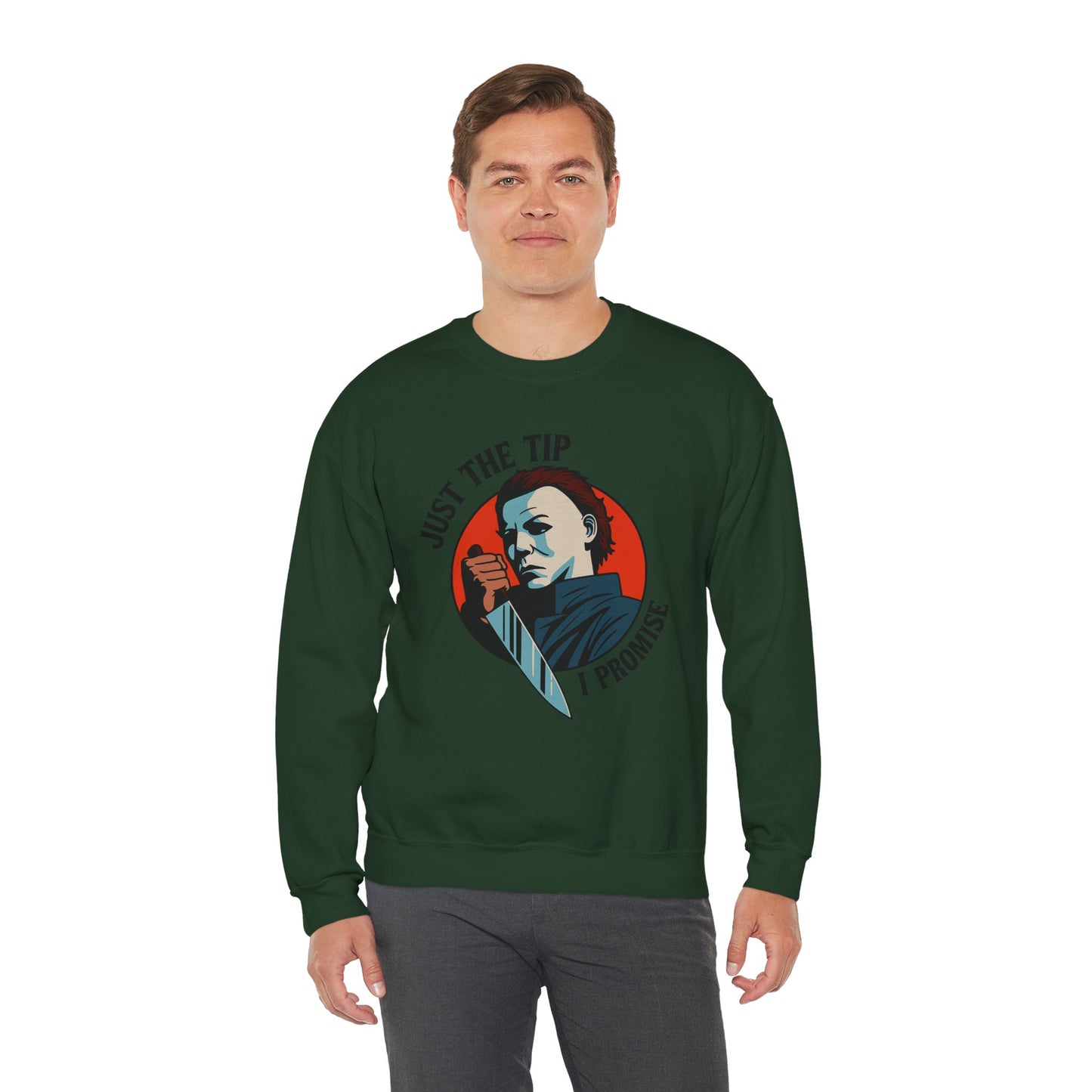 Spooky Humor Crewneck Sweatshirt | Funny Fall Fashion, Halloween Gift, Cozy Sweatshirt, Unisex Apparel, Casual Wear