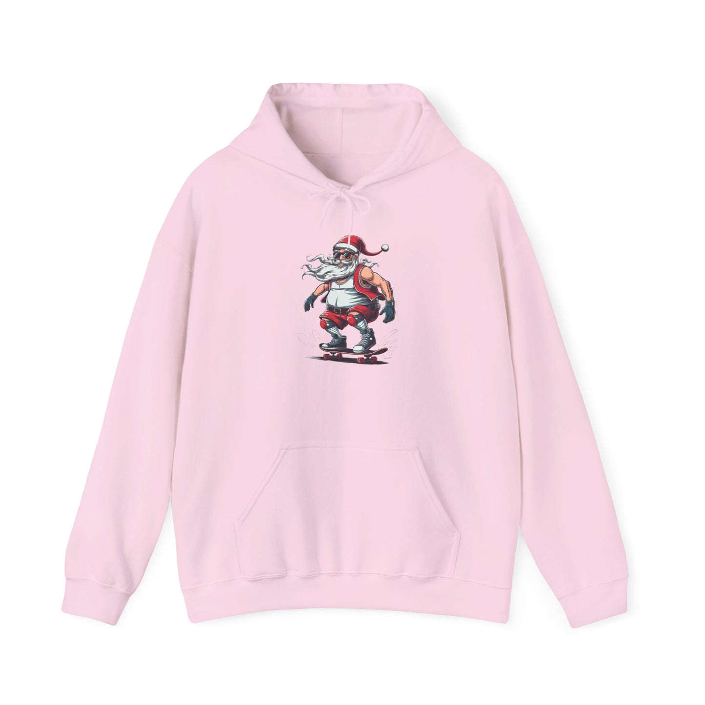 Santa Skateboarding Unisex Heavy Blend Hoodie, Christmas Sweatshirt, Holiday Gift, Cozy Winter Apparel, Fun Santa Design