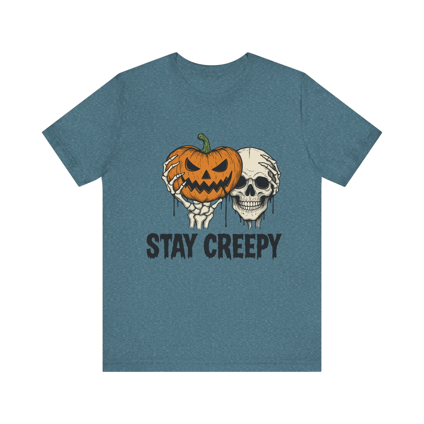 Halloween Graphic Tee - Stay Creepy Unisex Shirt, Fall Fashion, Spooky Halloween Apparel, Casual Wear, Gift for Halloween Lovers