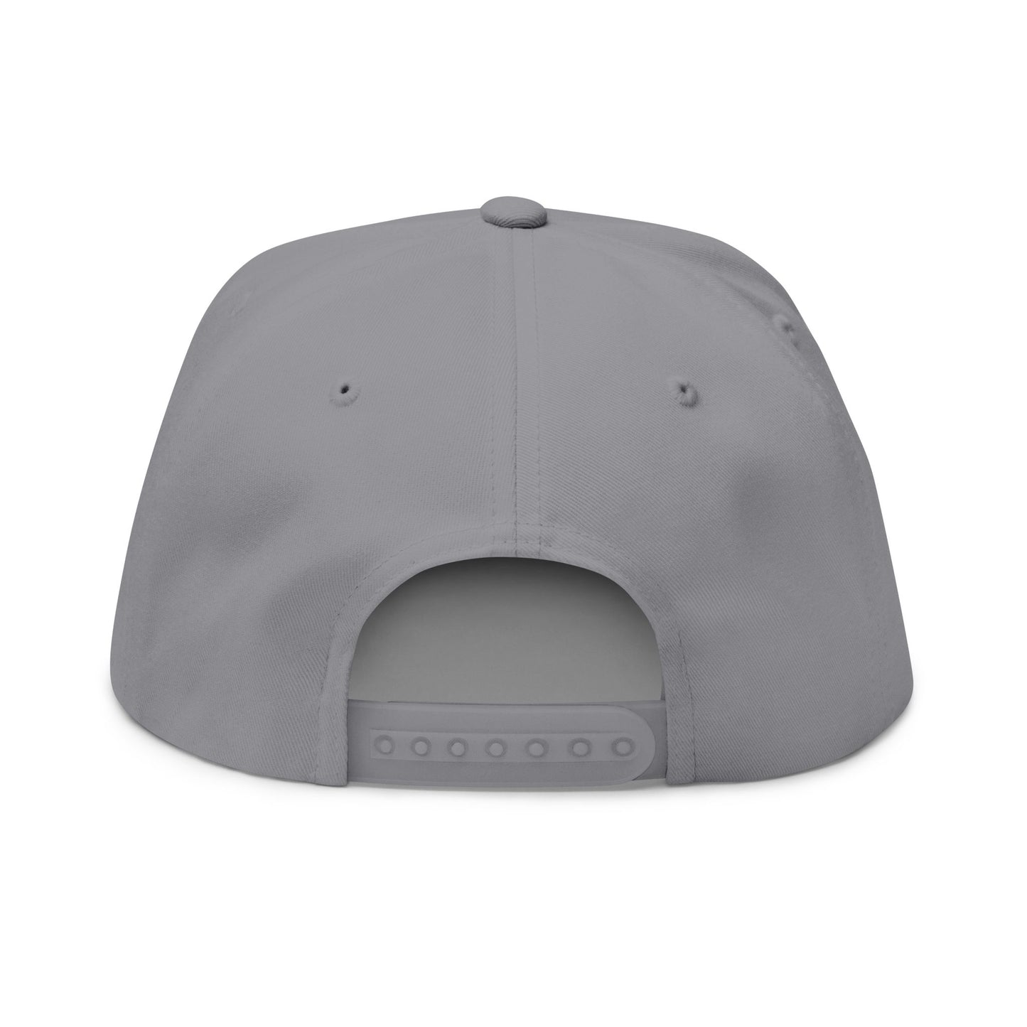 Vibin' with My Demons Flat Bill Cap, Cool Embroidered Hat, Gothic Aesthetic Accessory, Fashion Statement Hat, Great for Festivals, Gifts