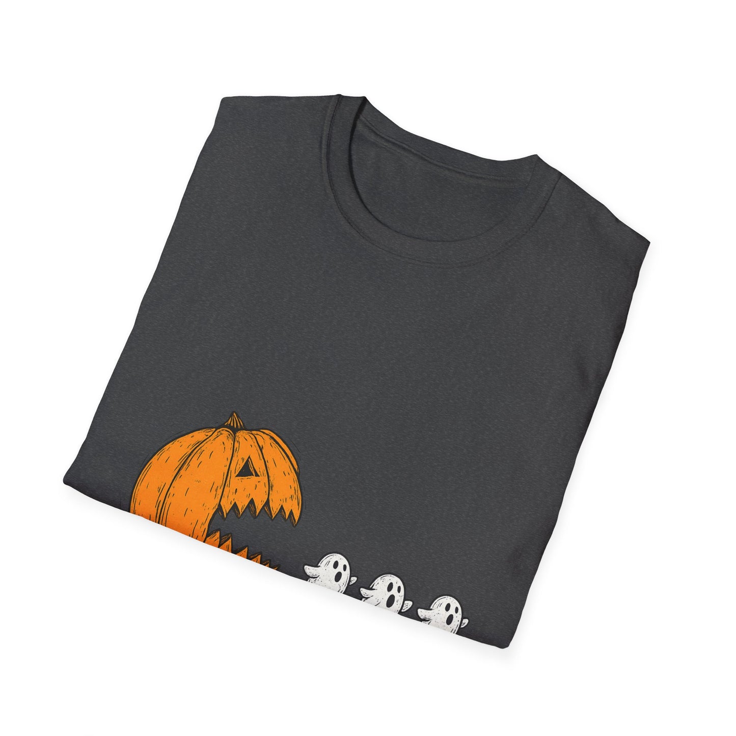 Halloween Ghost Pumpkin T-Shirt, Unisex Tee, Cute Halloween Shirt, Trick or Treat Apparel, Spooky Season Outfit