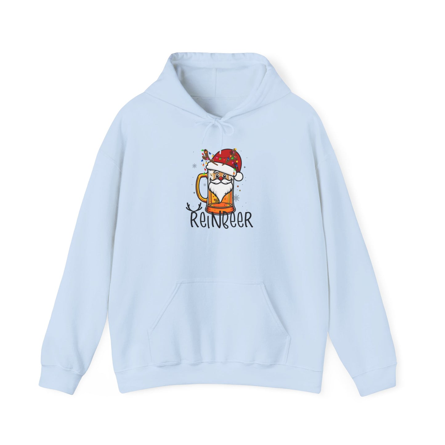 Festive Reindeer Hoodie, Christmas Hoodie, Cozy Holiday Gift, Ugly Hoodie Party, Winter Vibes Apparel
