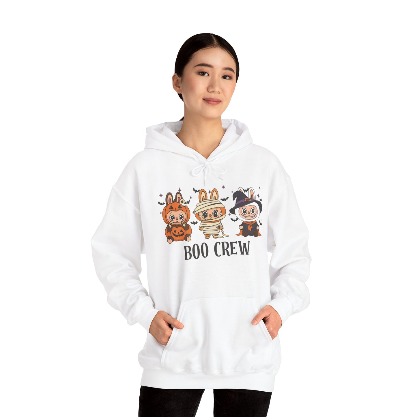 Boo Crew Halloween Unisex Hoodie, Cute Monster Costume, Spooky Vibes, Fall Fashion