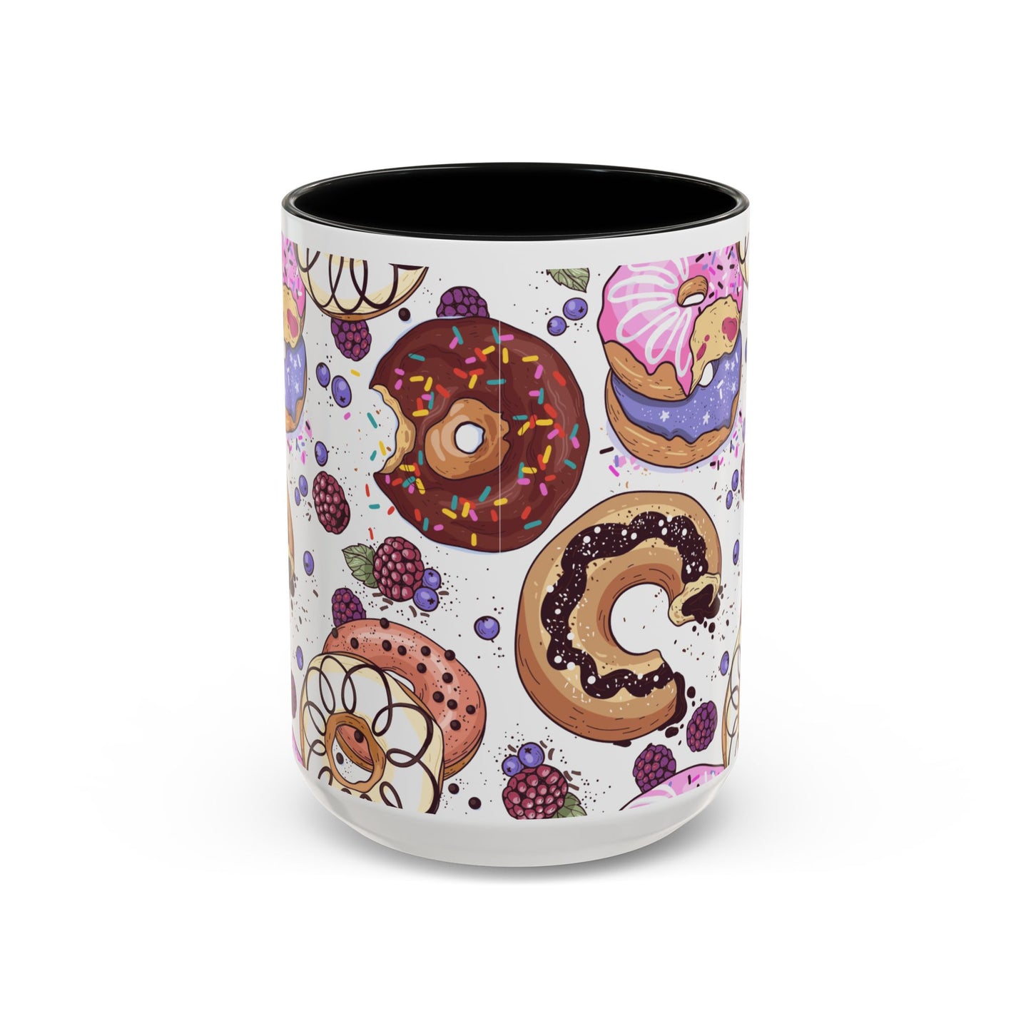 Doughnut Accent Coffee Mug (11, 15oz)