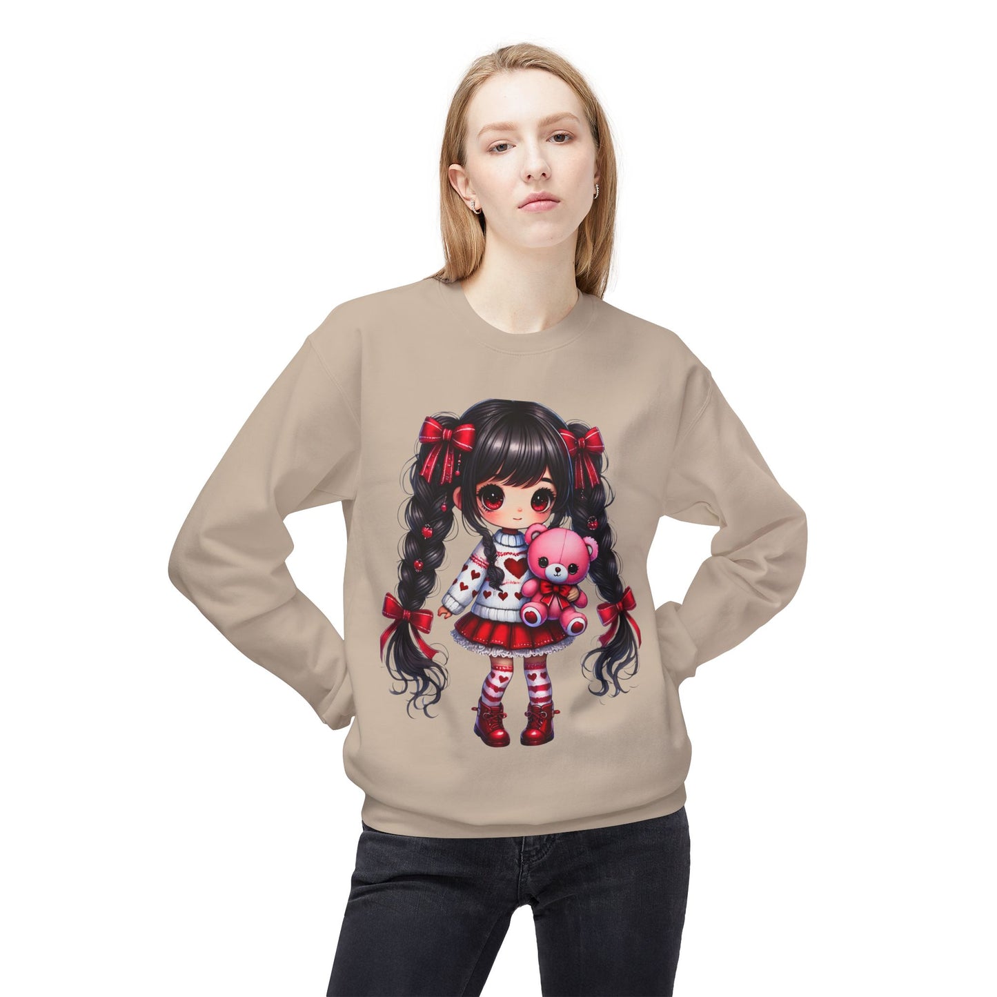 Valentines Unisex Midweight Softstyle Fleece Crewneck Sweatshirt