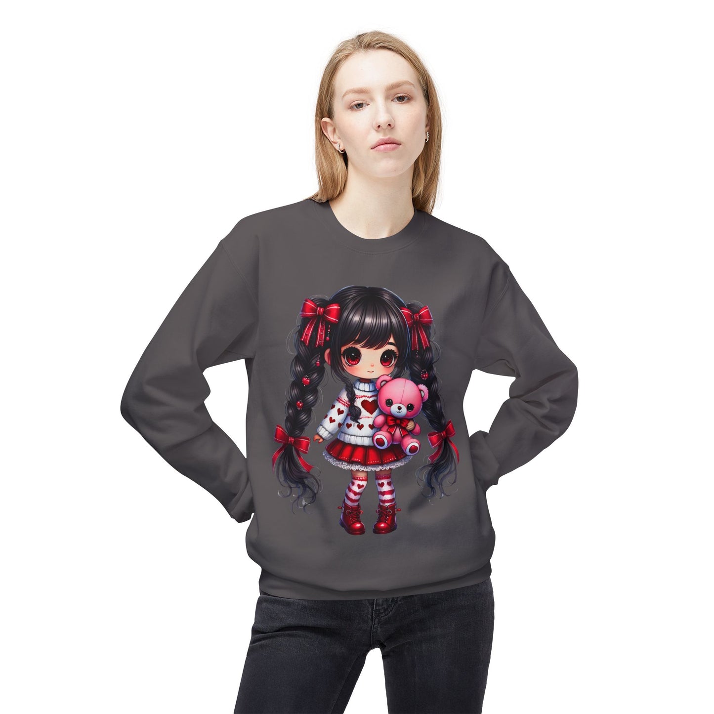 Valentines Unisex Midweight Softstyle Fleece Crewneck Sweatshirt