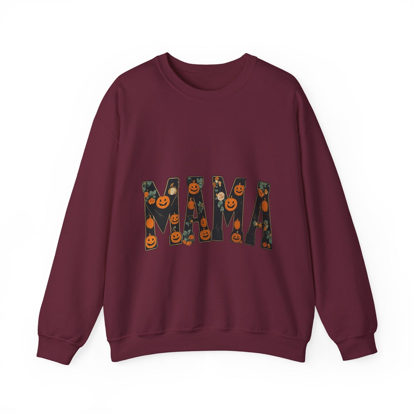 Mama Pumpkin Crewneck Sweatshirt, Fall Fashion, Halloween Gift, Cozy Sweatshirt, Casual Wear, Gift for Moms