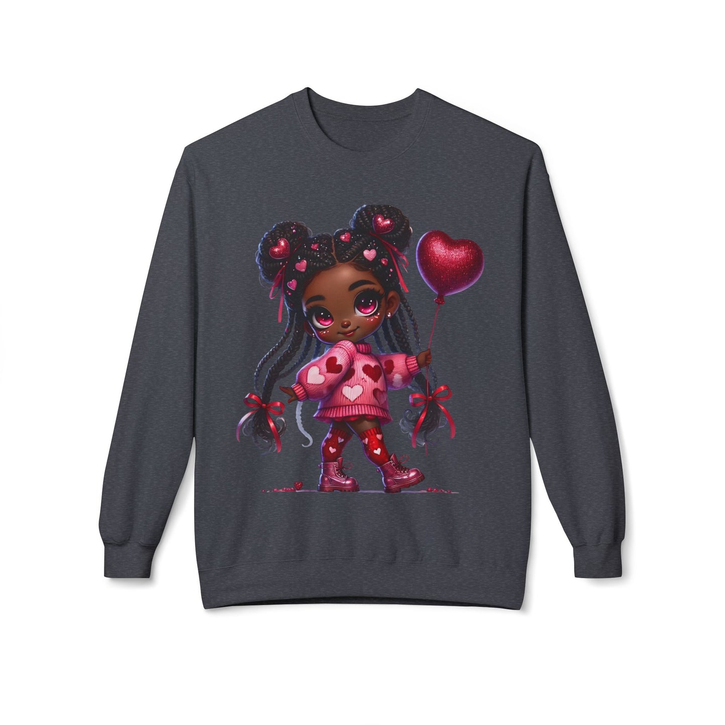 Valentines Unisex Midweight Softstyle Fleece Crewneck Sweatshirt