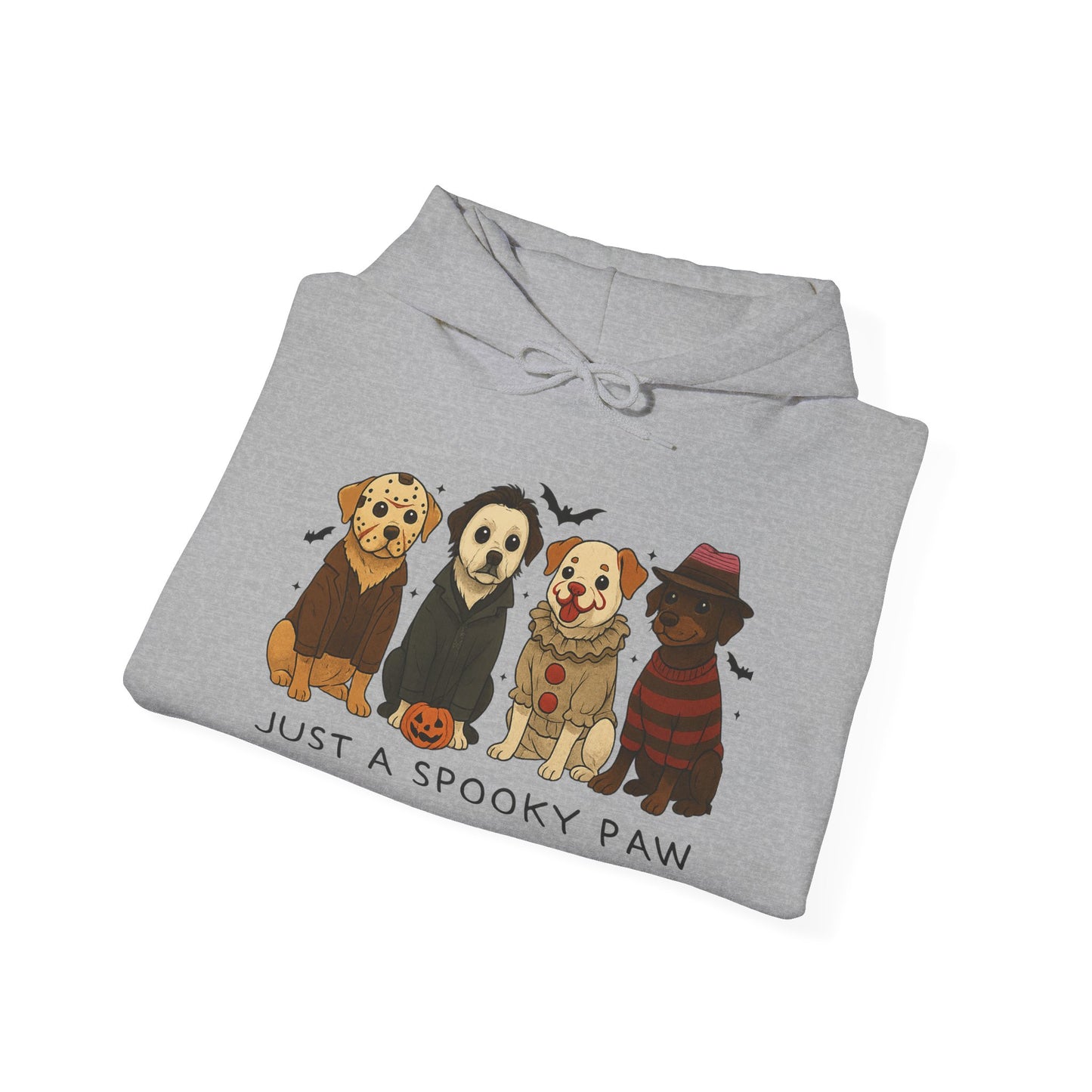 Spooky Paws Unisex Hoodie - Halloween Dog Lover Sweatshirt, Cozy Fall Apparel, Pet Themed Clothing, Gift for Dog Owners, Spooky Season Style