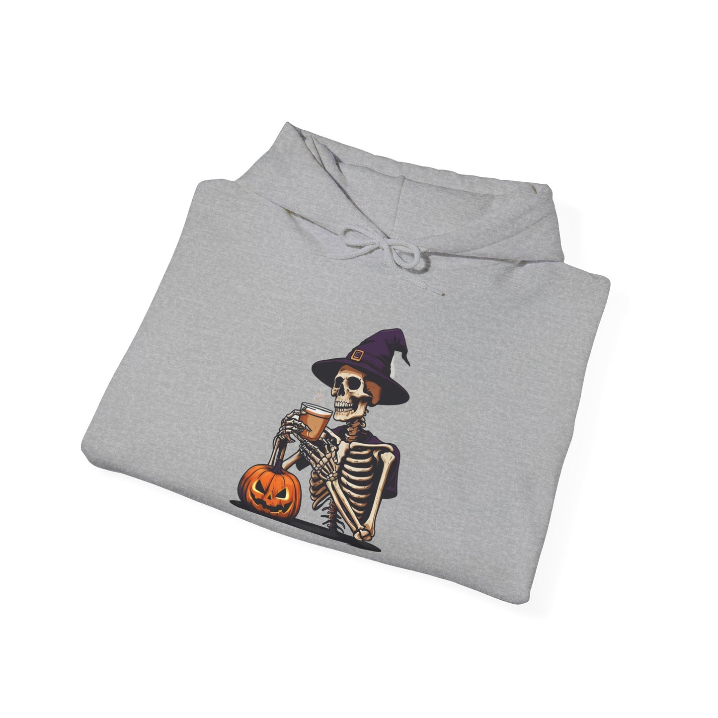 Halloween Skeleton Hoodie, Unisex Fall Sweatshirt, Spooky Season Apparel, Cozy Costume Alternative, Halloween Gift for Him/Her