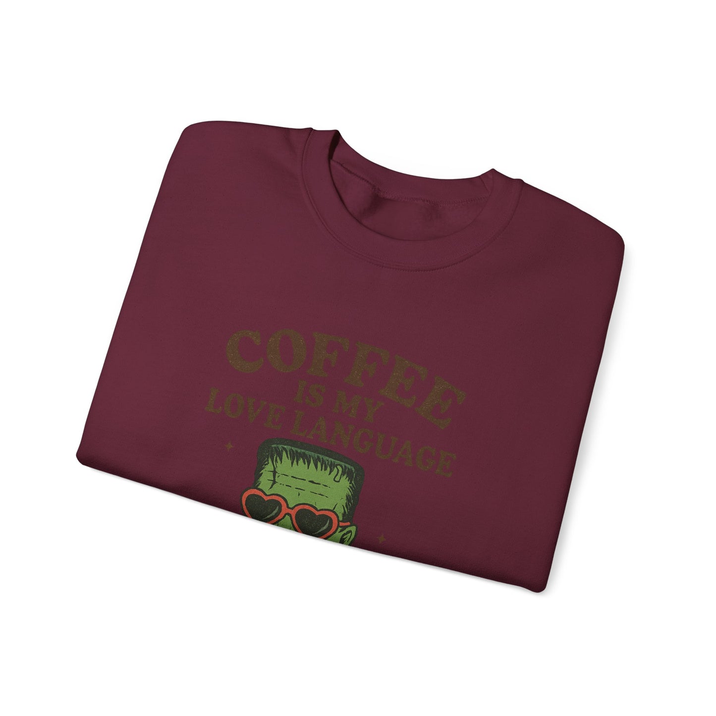 Coffee Lover's Unisex Crewneck Sweatshirt, Gift for Coffee Enthusiasts, Funny Sweatshirt, Halloween Apparel, Cozy Casual Wear