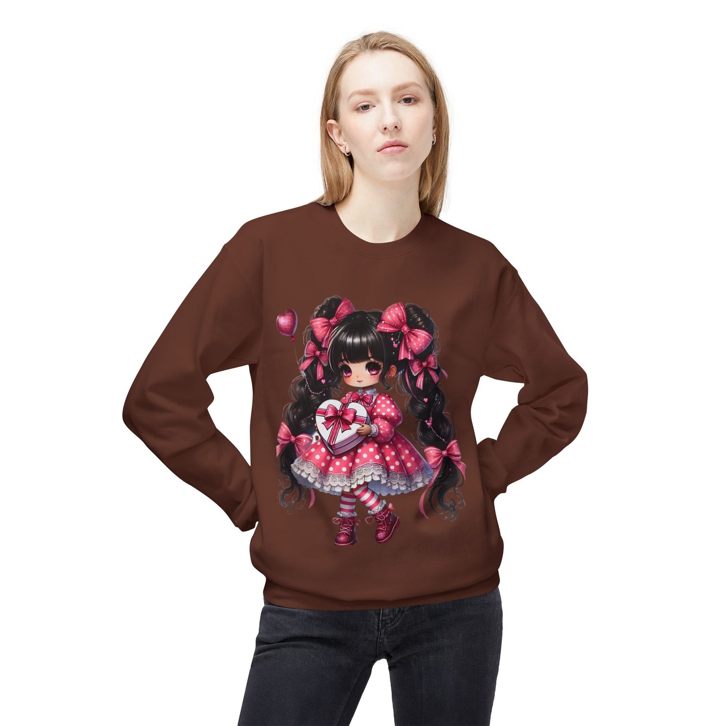 Valentines Unisex Midweight Softstyle Fleece Crewneck Sweatshirt