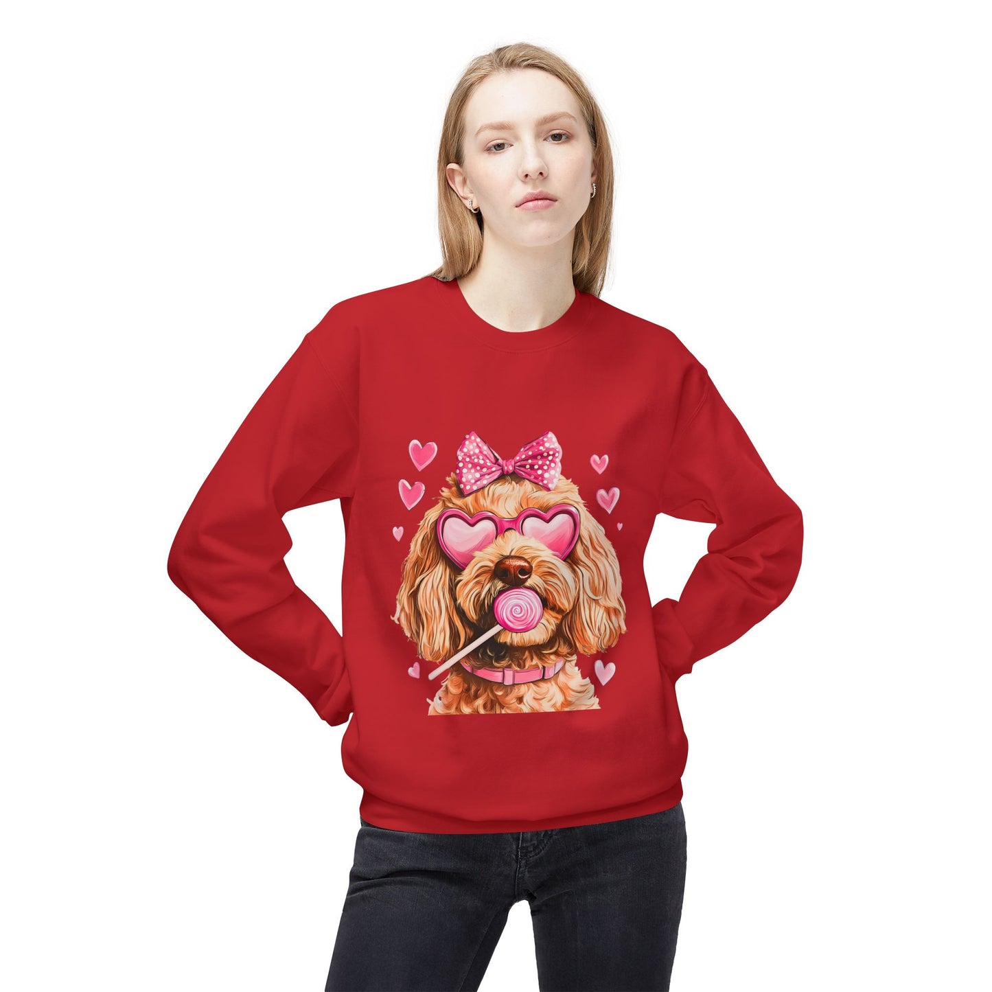 Valentines Unisex Midweight Softstyle Fleece Crewneck Sweatshirt