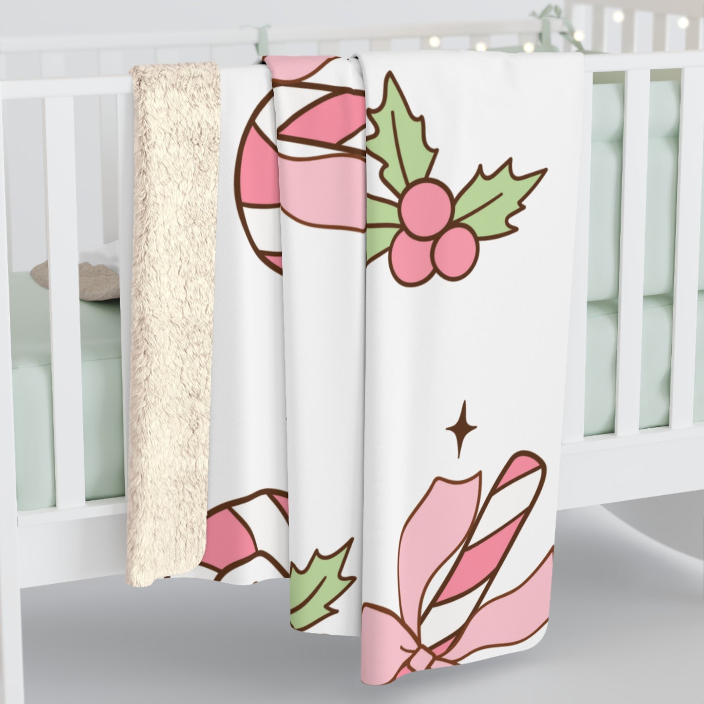 Christmas Candy Cane Blanket