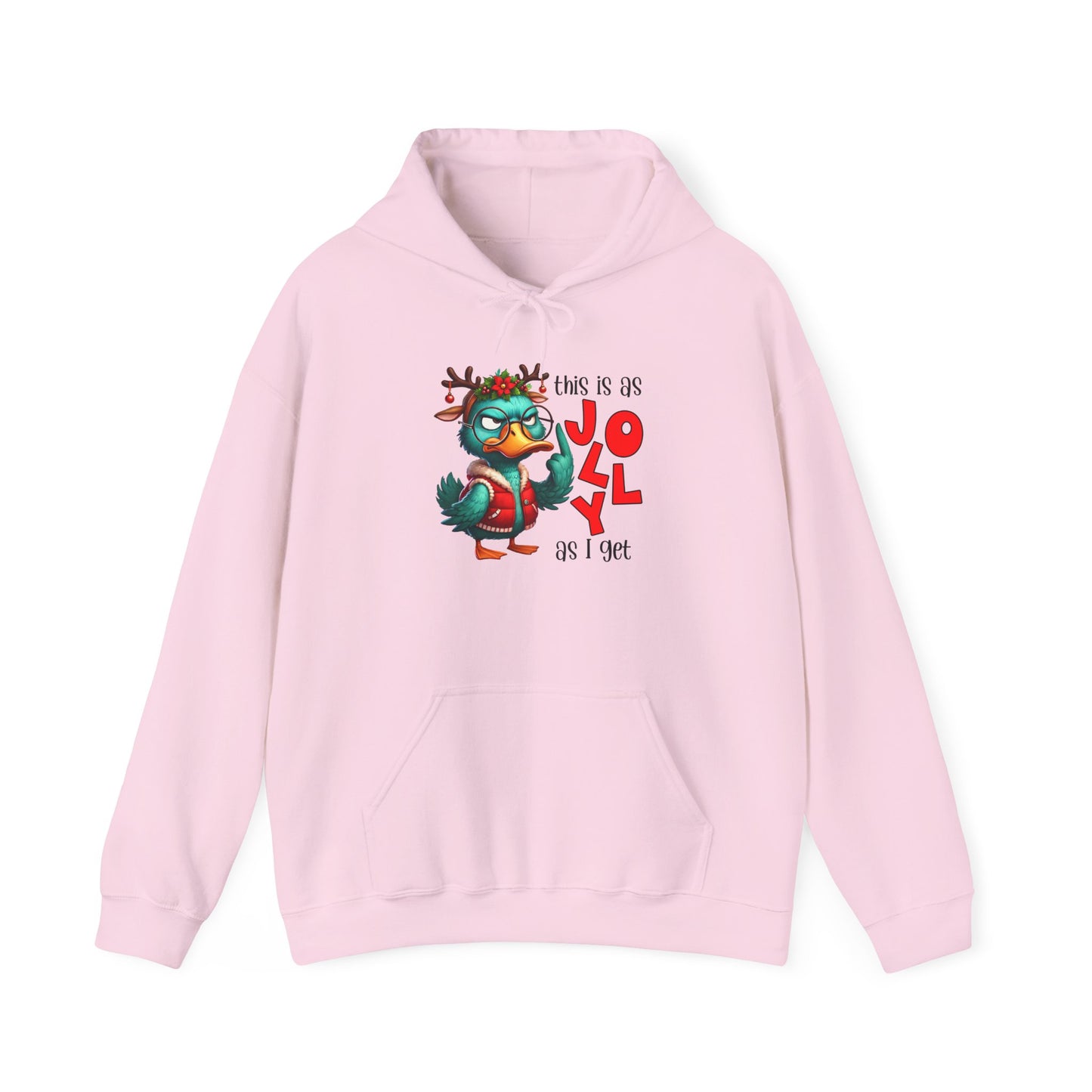 Jolly Holiday Hoodie - Unisex Heavy Blend™ Hoodie, Christmas Gift, Cozy Hoodie, Funny Hoodie, Winter Apparel, Holiday Fashion