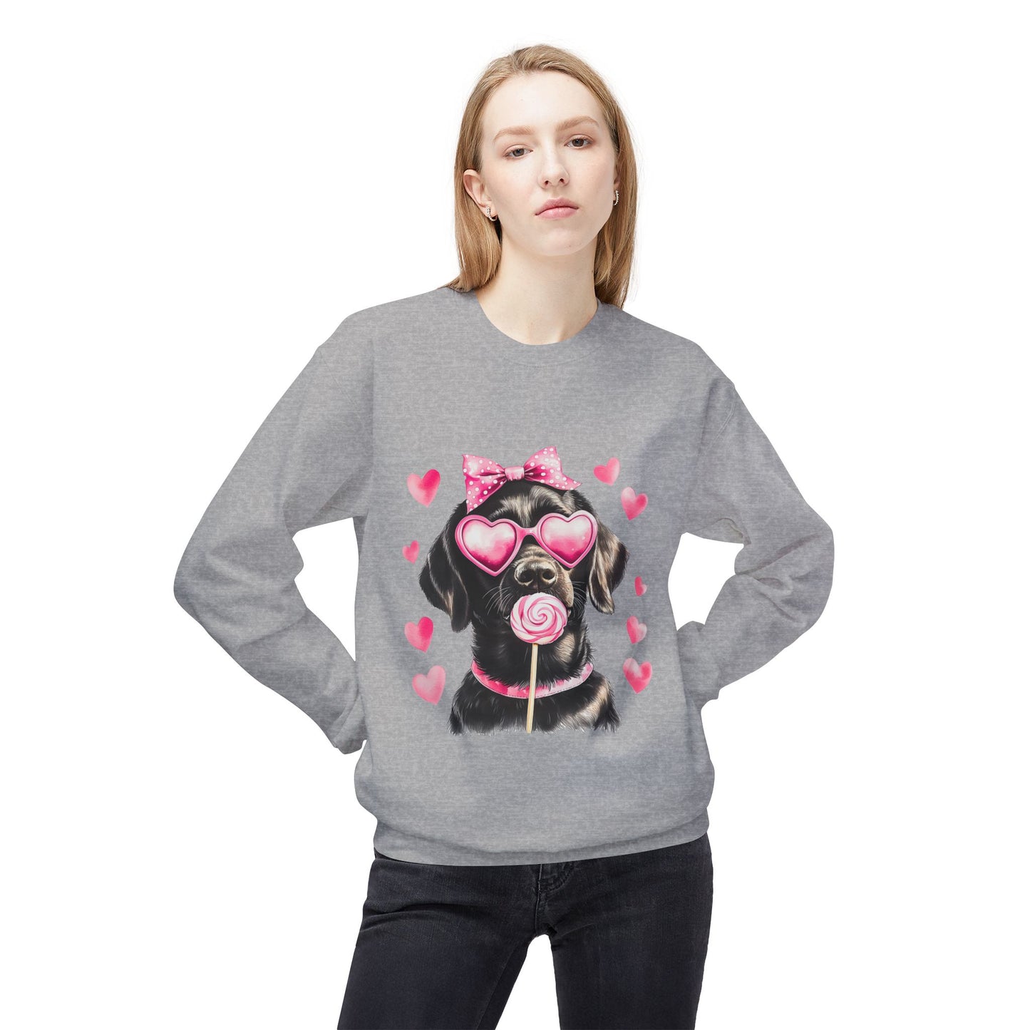 Valentines Unisex Midweight Softstyle Fleece Crewneck Sweatshirt