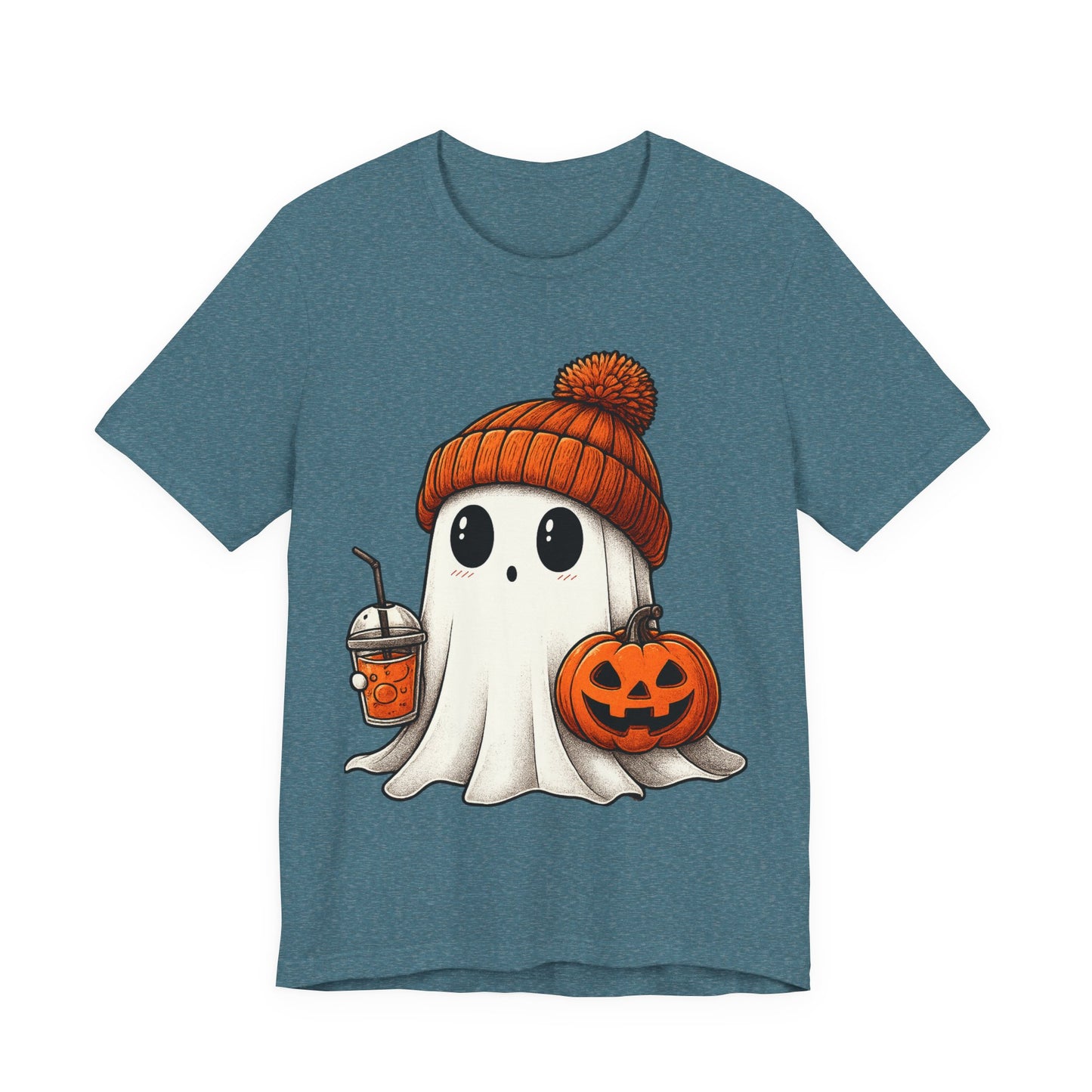 Halloween Ghost Unisex Tee, Spooky Shirt, Fall Fashion, Cute Ghost Shirt, Halloween Costume, Trick or Treat T-Shirt