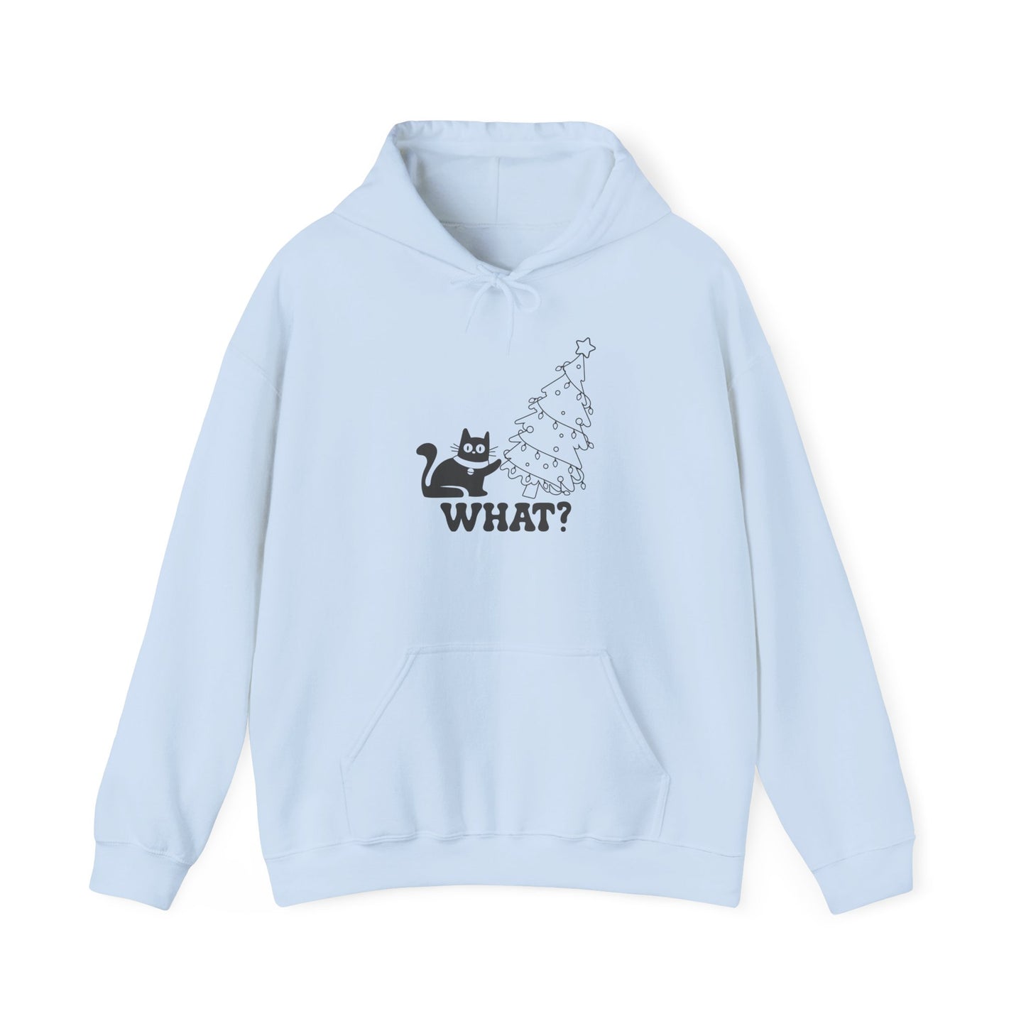 Funny Cat Christmas Hoodie, Cozy Hoodie for Cat Lovers, Gift for Pet Owners, Holiday Apparel, Unisex Hoodie