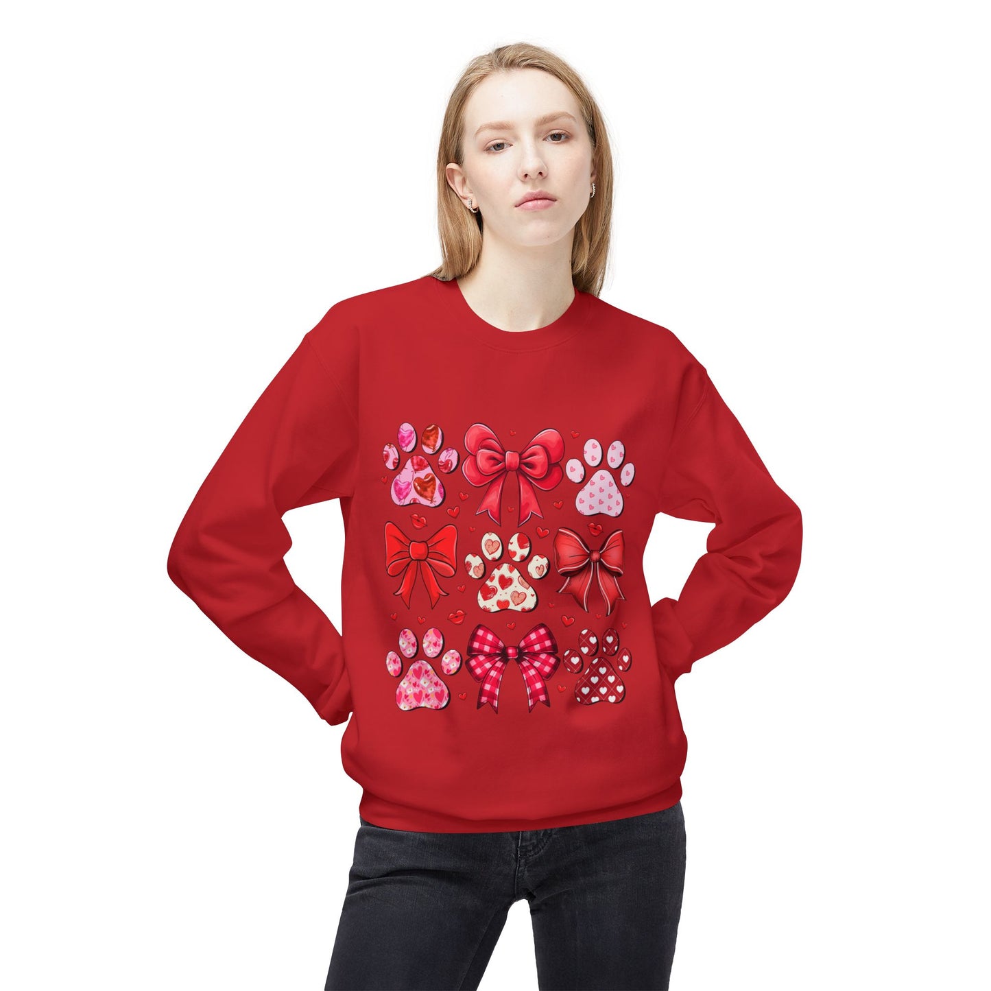 Valentines Unisex Midweight Softstyle Fleece Crewneck Sweatshirt