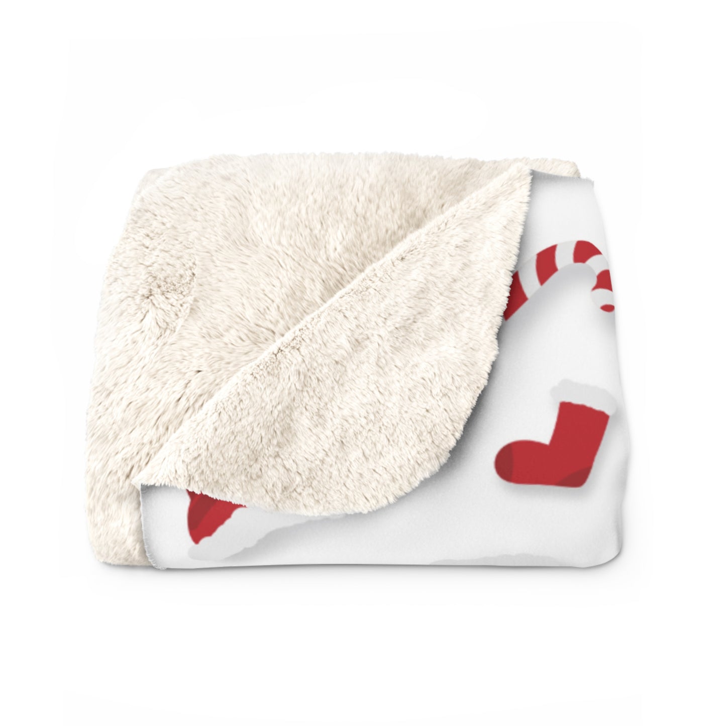 Christmas Candy Cane Blanket