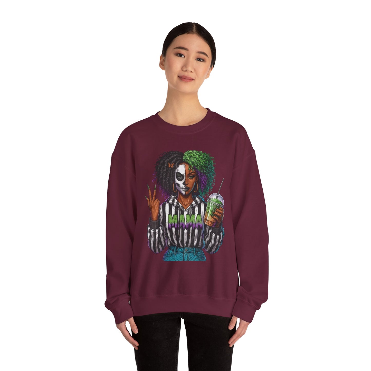 Vibrant Graphic Sweatshirt - Perfect for Creative Souls | Comfy Crewneck | Gift for Moms, Halloween, Trendy Outfits, Streetwear, Art Lovers