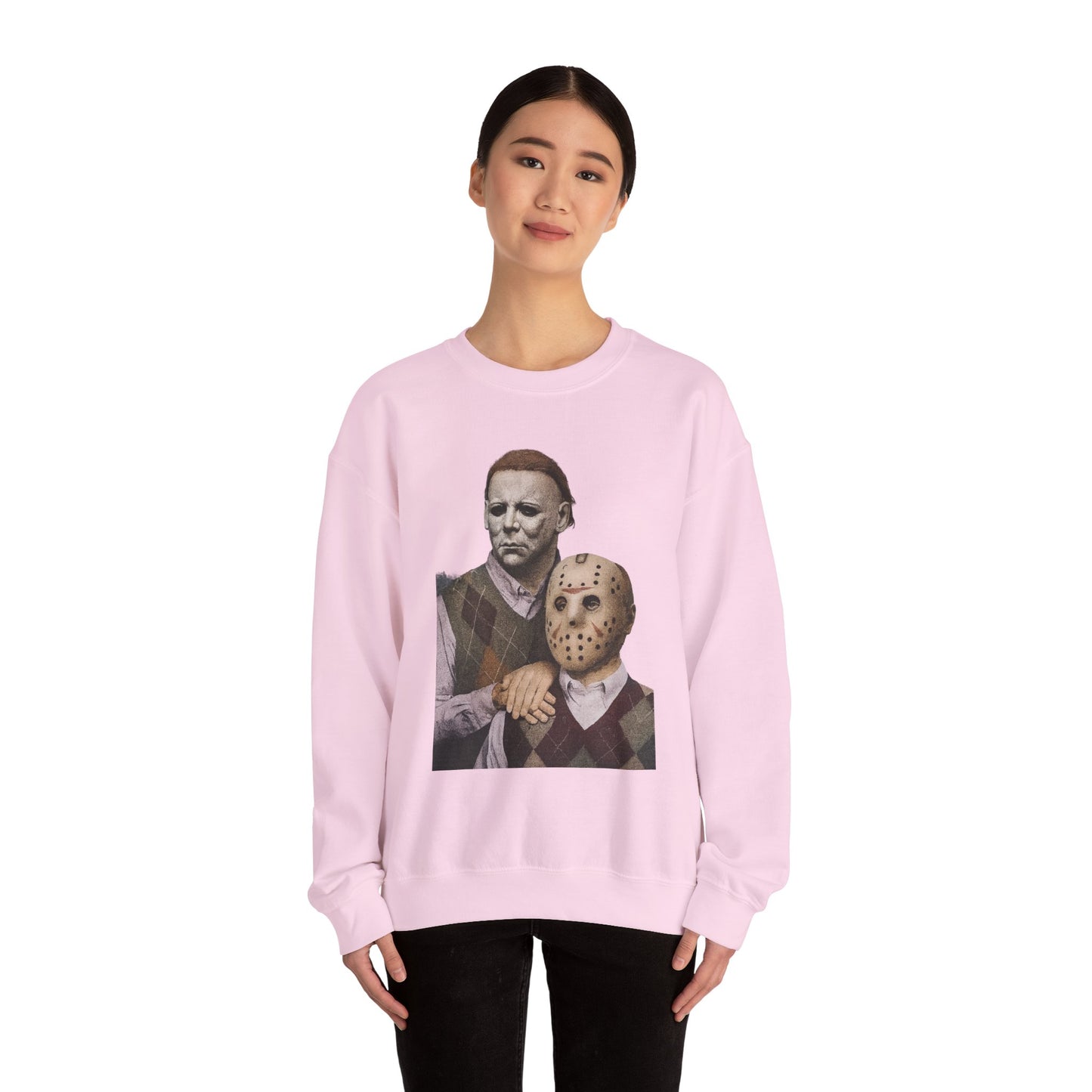 Horror Movie Sweatshirt: Scary Crewneck for Halloween, Cosplay, Horror Fans, Unisex Gift, Cozy Pullover